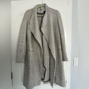 ZARA Boiled Wool Grey Coat